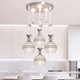 thumbnail image 1 of Candelabro de comedor de cristal de estilo europeo, candelabro Simple de tres cabezas para sala de estar, bar, escalera, pasillo, candelabro pequeño, 1 of 5
