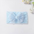 thumbnail image 2 of Cdudpw Baby Headbands and Bows Hairbands Soft Nylon Elastics Handmade Girls for Newborn Babies Infant Toddlers Kids(Blue,One Size), 2 of 4
