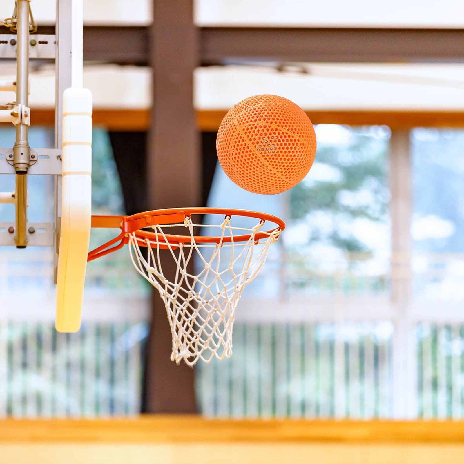 Durable 3D Printed Airless Basketball - High Elasticity, No Pump Needed, Perfect for Indoor & Outdoor Play