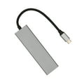 thumbnail image 3 of USB C Hub 6 en 1 aleación de aluminio 100W PD carga 4K UHD 5Gbps transmisión USB C divisor para TV Monitor proyector, 3 of 8