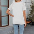 thumbnail image 5 of Sexy Tops for Women Lace Short Sleeve Blouse - Business Casual Crewneck T-Shirt, Trendy Summer 2025-Beige-L, 5 of 5