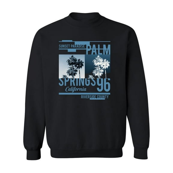 Palm Springs California Sweatshirt Men -Image by Shutterstock, Male Large
