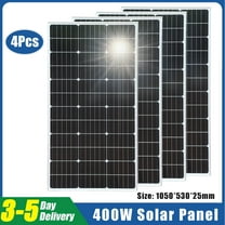400W Solar Panel 4X100W Monocrystalline PV Off-Grid System Charging for RV Boat Camping