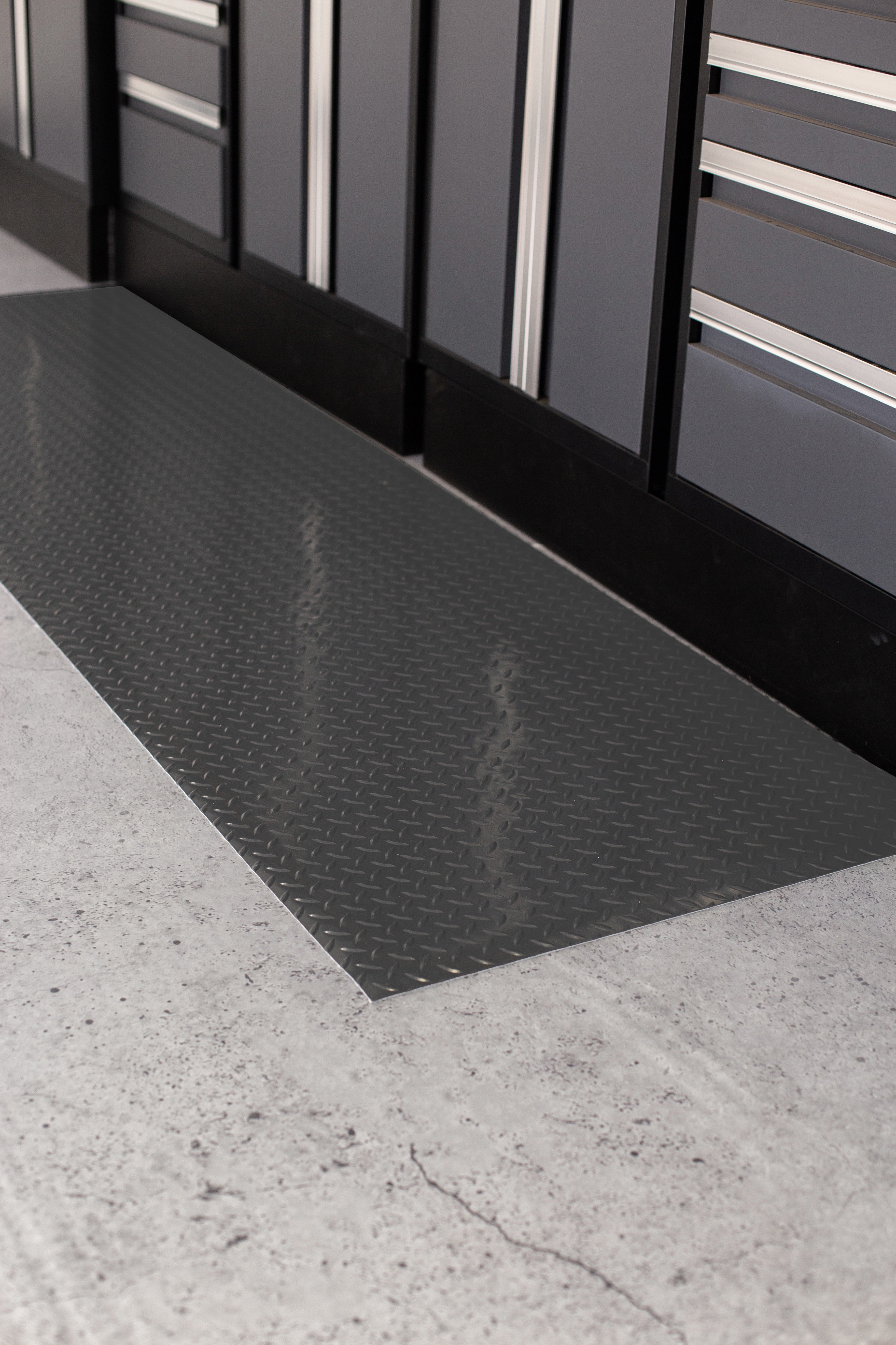 G-Floor 27 in. Wide Diamond Tread Vinyl Performance Garage Runner