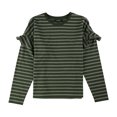 thumbnail image 1 of Ralph Lauren Womens Radwain Knit Basic T-Shirt, Green, Large, 1 of 1
