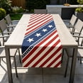 thumbnail image 5 of 4th of July Patriotic Table Runners, 72x13 Inch Stars Stripes Red White and Blue Table Runner for Memorial Day Independence Day Table Decor, 5 of 6