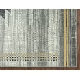thumbnail image 3 of Abani Porto Collection Area Rug Mid Century Modern Bedroom Living Room Decor Floor Rug 5 x 8 Grey Yellow, 3 of 7