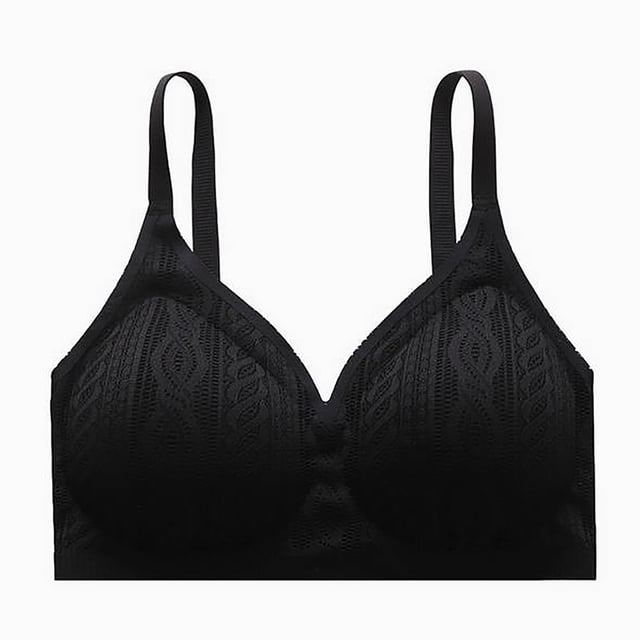 Soutien-gorge Sans Couture pour Femmes avec Bretelles Rassemblées Sans Armatures Trois Boucles Ajustables Bonnets et Bretelles
