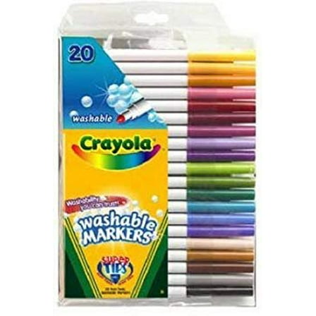 Crayola 58-8106 Washable Super Tip With Silly Scents Markers 20 Count