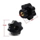 thumbnail image 2 of 20 Piezas M6 Tornillos de Perilla Hembra M6 x 32 mm Hembra Roscada Cabeza de Estrella Perilla de Sujeción Agarre Negro, 2 of 7