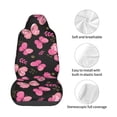 thumbnail image 3 of Lsque Girl Butterfly Pattern Car Seat Covers for Front Seats , Waterproof Seat Covers for Cars, Sporty Front Seat Covers,Car Seat Cover Protector Front Seats, 3 of 5