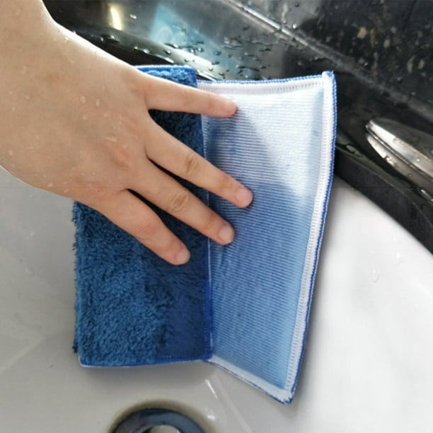 Serviette sèche de lavage Essen haute Absorption d'eau épaissir le chiffon  de nettoyage en microfibre détaillant le chiffon doux pour la voiture 