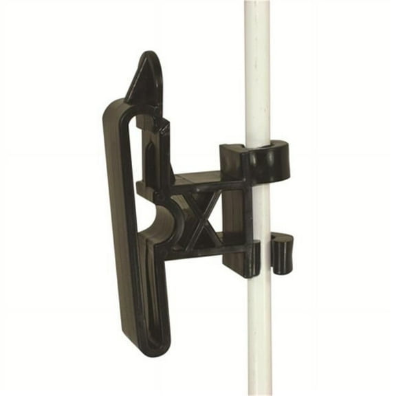 Field Guardian 102176 0.37 in. Round Post Clip on 2 in. Tape Insulator, Black