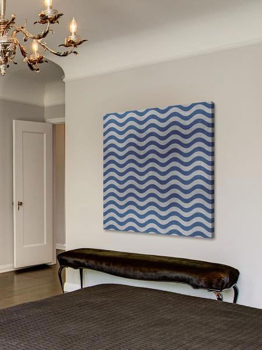 "Blue Waves" Painting Print on Wrapped Canvas