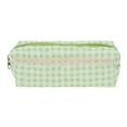 thumbnail image 1 of Bolsas de maquillaje con cordón de estilo floral simple para vacaciones, 1 pieza, color verde, poliéster, 1 of 6