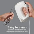 thumbnail image 6 of 5-Speed Electric Hand Mixer with Bowl , Lightweight & Compact, 125  Power, White, 6 of 8