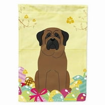 Caroline's Treasures BB6084CHF Easter Eggs Bullmastiff Flag Canvas House Size , Large, multicolor