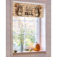 thumbnail image 4 of Valances for Windows Fall Thanksgiving Rod Pocket Cafe Window Treatments Valance Curtains for Kitchen Bathroom Laundry Basement Windows 42"x12", 4 of 6