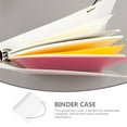 thumbnail image 4 of Weiweiguan Loose Leaf Binder Cover Refillable Notebook Shell Translucent Planner Binder Cover, 4 of 6