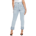 thumbnail image 2 of SEVEN7 Women's High Rise Slim Straight Boyfriend Cuffed Ankle Jeans-Blue / 8, 2 of 7