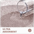 thumbnail image 3 of Bathroom Rug Set of 2, Toilet Rug, Quick Dry, Non-Slip, Machine Washable, Fit Under Doors, Absorbent Bathroom Rug（Beige 20" x 32"+20" x 24"，U）, 3 of 6