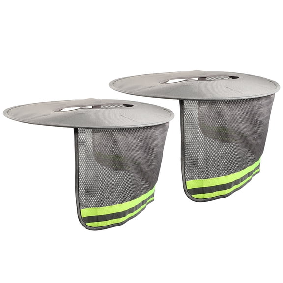 STRANDCHIC Strandchic Wide Brim Hard Hat Sun Visor Grey Breathable for Construction 2Pcs