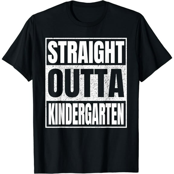 Straight Outta Kindergarten Class Of 2024 Kinder Graduation T-Shirt
