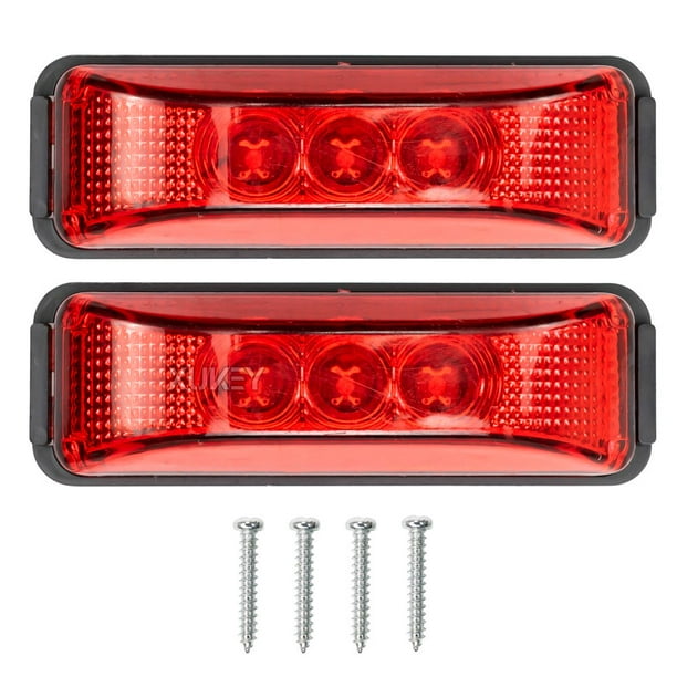 EASTIN Autoxbert 2PCS 3-LED Trailer Side Marker Clearance Lights