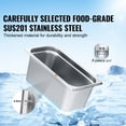 thumbnail image 6 of KFFKFF 8 Set 1/3 Size Steam Pans with Covers, 0.8mm Durable Stainless Steel, 6-Inch Depth, Anti-Jam for Catering and Food Storage, Suitable for Commercial Use, 6 of 9