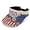 American Flag Pattern, variant on Leopard Print Open Top Sun Visor, Polyester Fabric All-Day Wear Sun Visor Hat Lightweight Open Top Visors for Men
