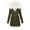 Army Green, variant on Meichang Parkas Jackets for Women Padded Hoodies Parkas Coats Sherpa Hooded Puffer Jackets Fuzzy Fleece Lined Thicken Long Outerwear with Zipper Drawstring Waist