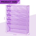thumbnail image 3 of Organizador de archivos de pared GDINDINFAN de metal de 6 niveles color morado, 3 of 7