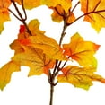 thumbnail image 4 of Awwp Artificial Fall Flowers, Fake Maple Leaves 15x7.3 Inch, Thanksgiving Halloween Decor with Color Gradient, Autumn Faux Plants Decor for Home Wall Fireplace, Fall Decor, 4 of 5