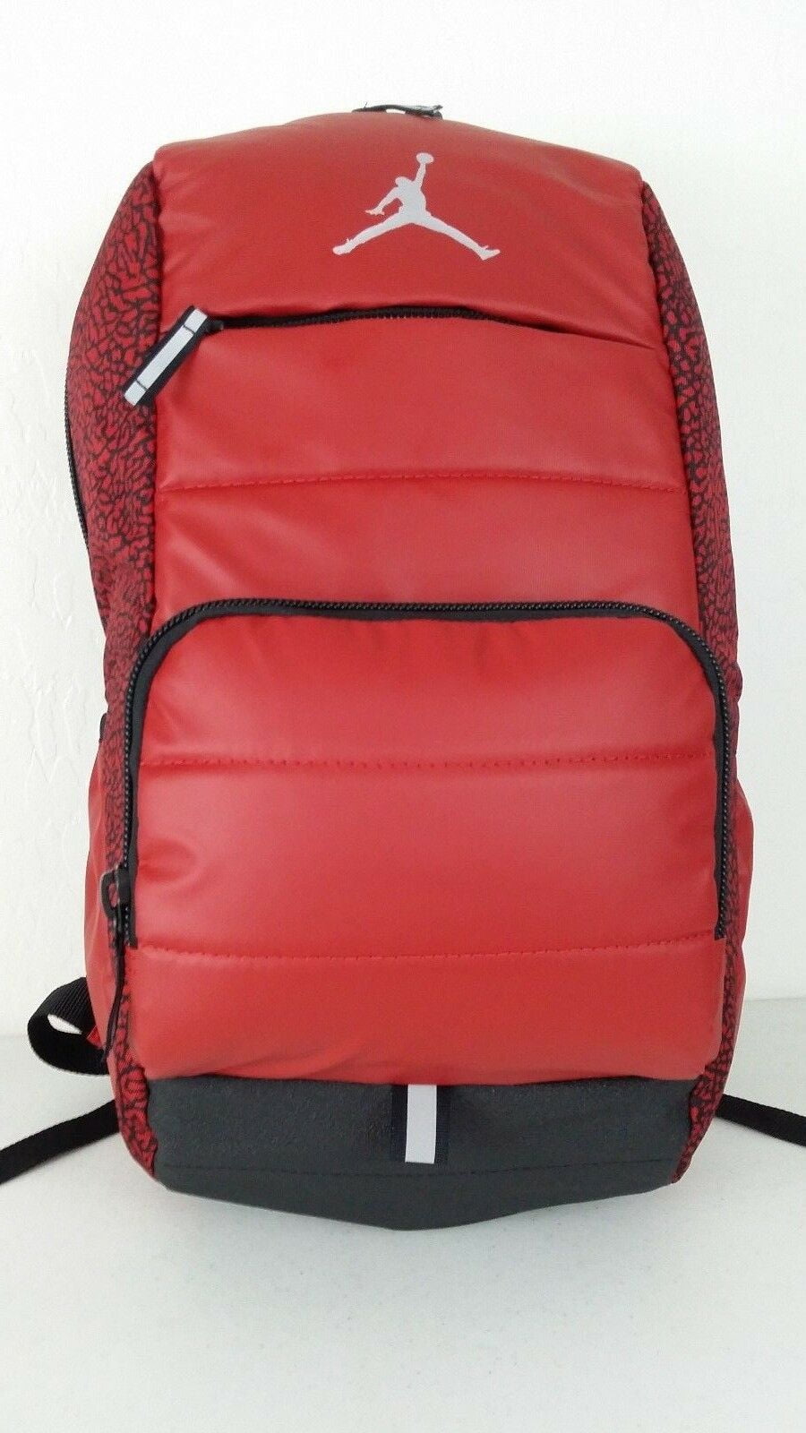 all red jordan backpack