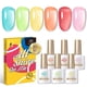 thumbnail image 2 of BORN PRETTY 6 Bottles 10ml Jelly Transparent Nail Gel Pink Nude Color Soak Off Gel Nail Polish for Manicure Gong Bohan LED, 2 of 2