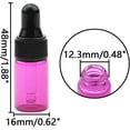 thumbnail image 2 of Dropper Bottle Set 3ml Pink Glass Dropper Bottle With Black Rubber Cover Tapered Glass Droppers Pack of 40, 2 of 7