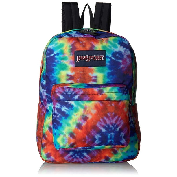 JanSport Backpack Jansport Superbreak Red Hippie Days 16" New 906699