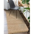 thumbnail image 4 of Unique Loom Braided Jute Collection Area Rug - Assam (2' 2" x 8' Runner Natural/Ivory), 4 of 12