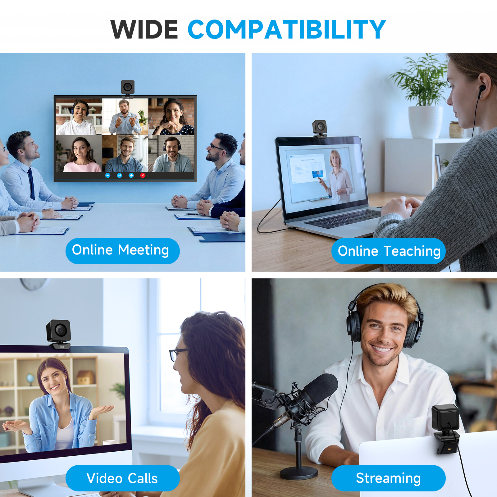 AOC 4K UHD Webcam for PC, Laptop, and Mac photo 3
