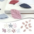 thumbnail image 3 of Embossed rose leaves DIY accessories materials simulated plants, 3 of 5
