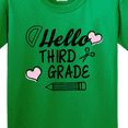 thumbnail image 4 of Inktastic Hello 3rd Grade with Hearts and School Supplies Youth T-Shirt, 4 of 5