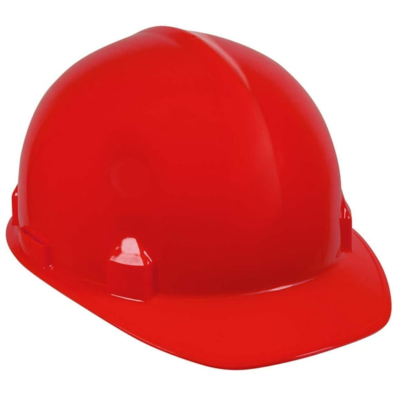 Jackson Safety SC-6 Hard Hat (14841), 4-Point Ratchet Suspension, Smooth Dome, Meets ANSI, Red, 12 / Case