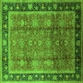 thumbnail image 1 of Ahgly Company Indoor Square Oriental Green Industrial Area Rugs, 6' Square, 1 of 4