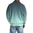 thumbnail image 4 of Nokdvo Men’s Waffle Shirts Long Sleeve Collared Shirts Button Up Textured Knit Pullover Gradient Fashion Winter Big and Tall Comfort Classic Clothes,Light Blue M, 4 of 4