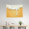 thumbnail image 2 of Kdxio White Ice Cream Wall Hanging Tapestries Banner For Bedroom College Dorm Home Living Room Party Decor 29X37 In, 2 of 8