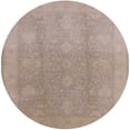 thumbnail image 1 of Ahgly Company Indoor Round Mid-Century Modern Light French Beige Brown Oriental Area Rugs, 4' Round, 1 of 6