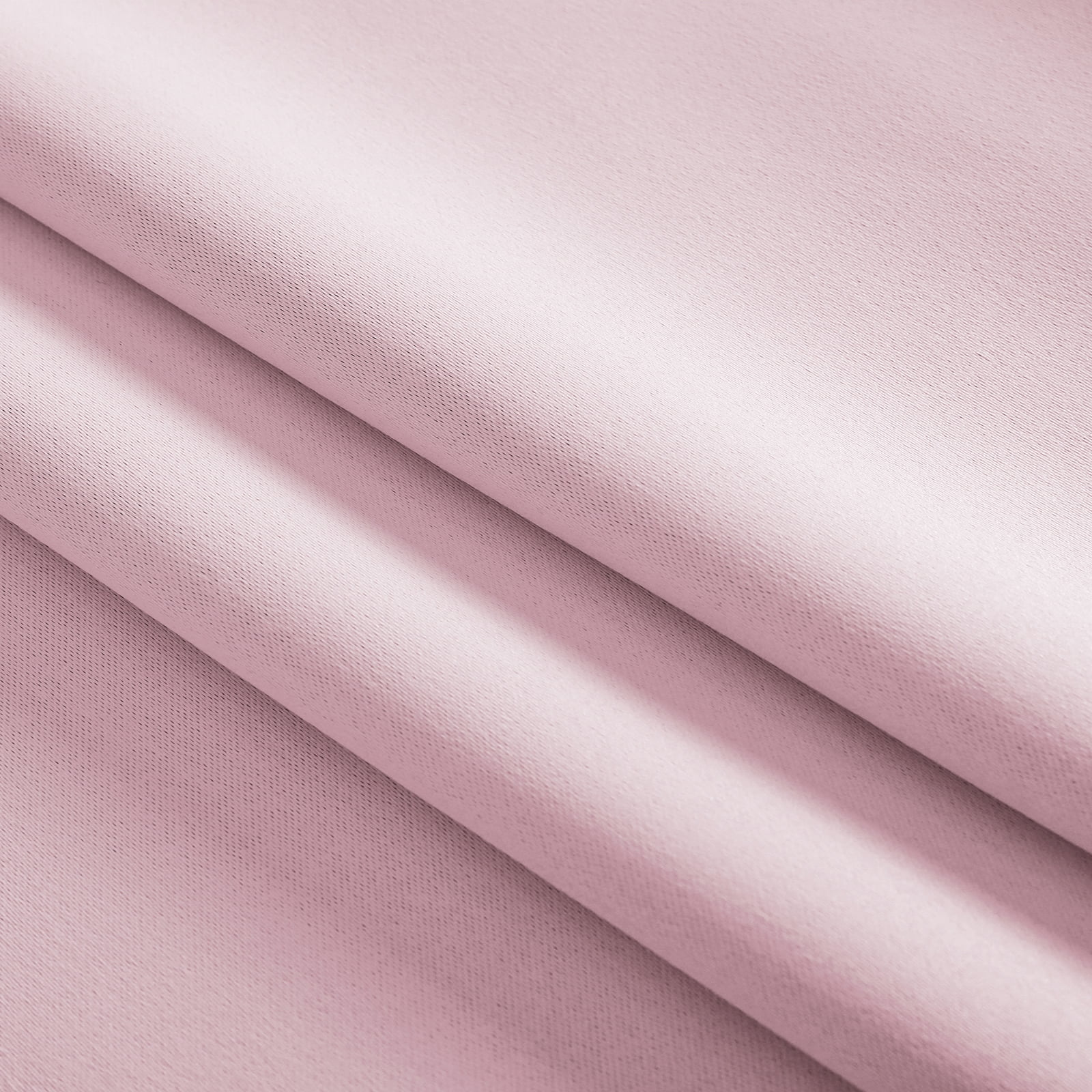 Pink Curtains 63 Inch Long- Blackout Curtains with Voile Sheer Drapes Thermal Pink Window Treatments with Tie-Backs for Kids/Girls Bedroom Nursery Living Room, Elegant, 1 Panel