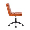 thumbnail image 4 of Porthos Home Egon Swivel Office Chair, PU Leather Upholstery, Armless, 4 of 7