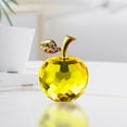 thumbnail image 5 of Sunxin Green Crystal Apple Figurine" Desk Decor Elegant Glass Figurine Perfect for Home Or 2.5 Inch Clear and Sparkling Decorative for Any ", 5 of 7
