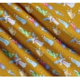 thumbnail image 3 of Soimoi Cotton Poplin Fabric King & Angel Watercolor Printed Craft Fabric by The Yard 56 Inch Wide, 3 of 7